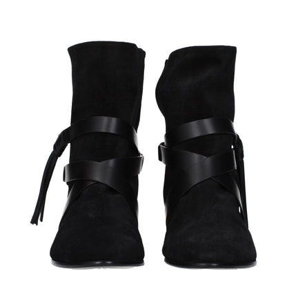 Isabel Marant Schwarze Leder-Stiefeletten
