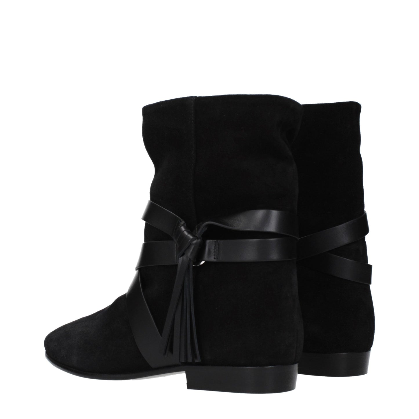 Isabel Marant Schwarze Leder-Stiefeletten