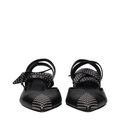 Isabel Marant Schwarze Leder Pumps mit hohem Absatz