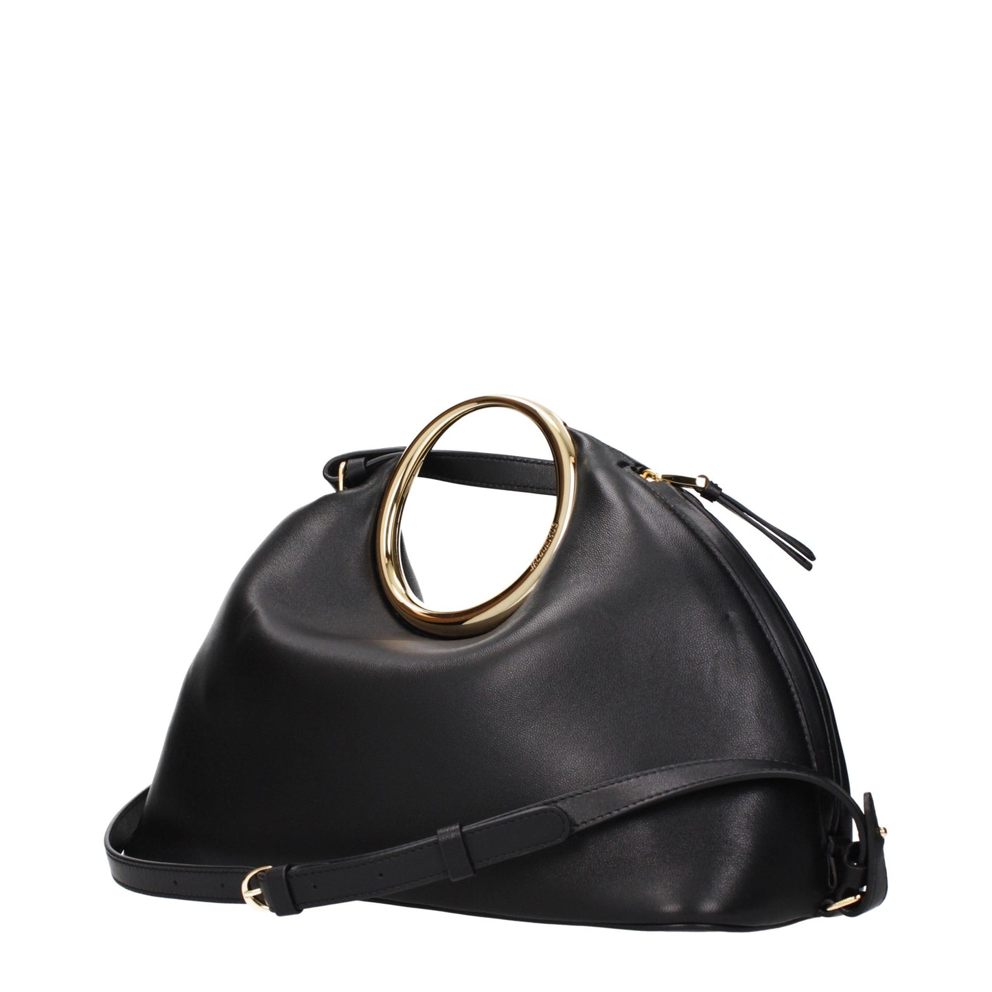 Jacquemus Schwarze Lederhandtasche