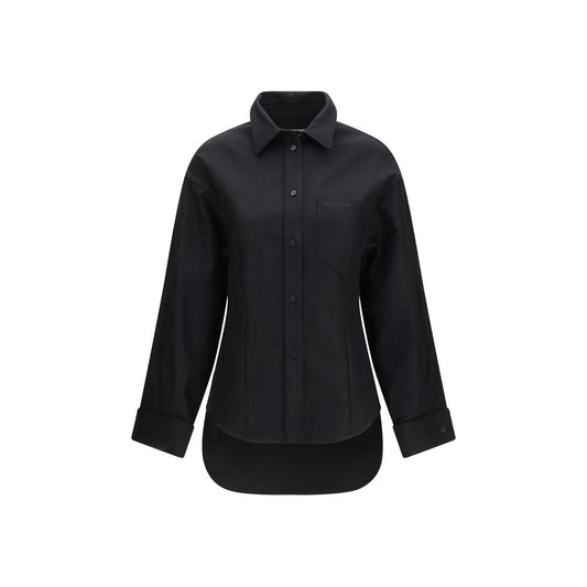 Balenciaga Schwarzes Baumwollhemd