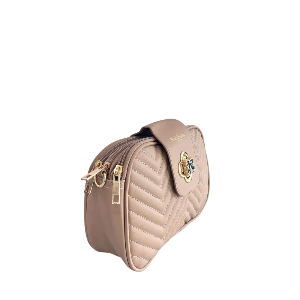 Baldinini Trend Beige PU Damen Umhängetasche