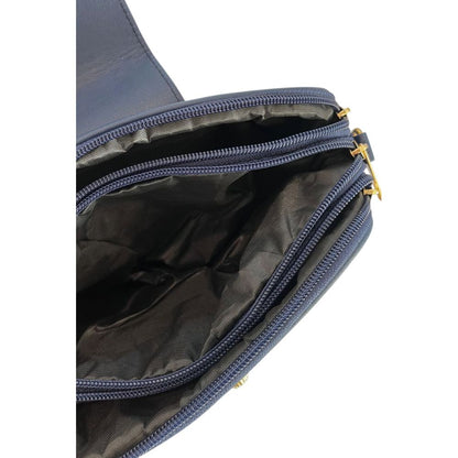 Baldinini Trend Damen-Umhängetasche aus blauem PU