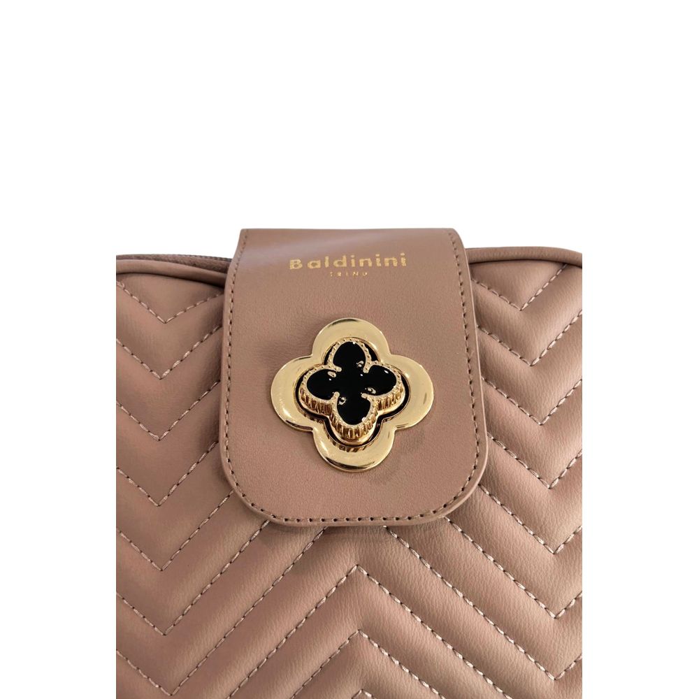 Baldinini Trend Beige PU Damen Umhängetasche
