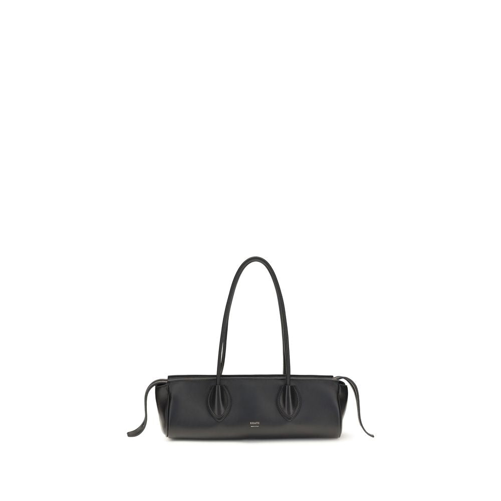Khaite Schwarze Lammleder Schultertasche Ovis Aries Aries