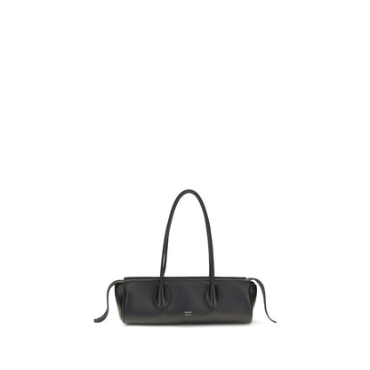 Khaite Schwarze Lammleder Schultertasche Ovis Aries Aries
