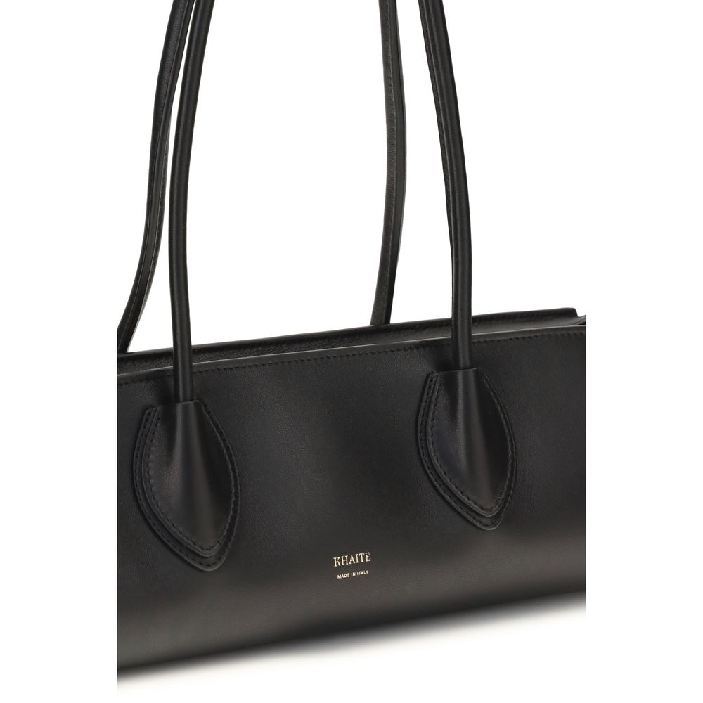 Khaite Schwarze Lammleder Schultertasche Ovis Aries Aries