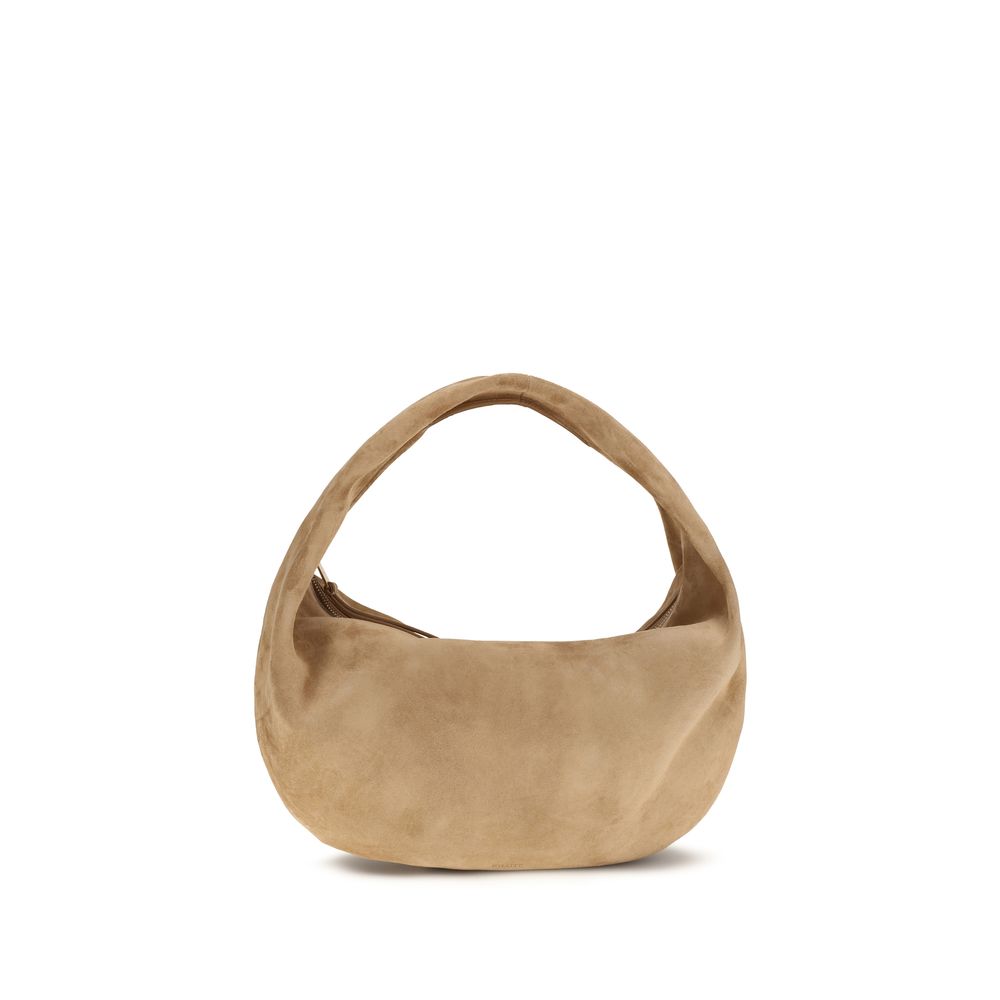 Khaite Beige Kalbsleder Bos Taurus Schultertasche