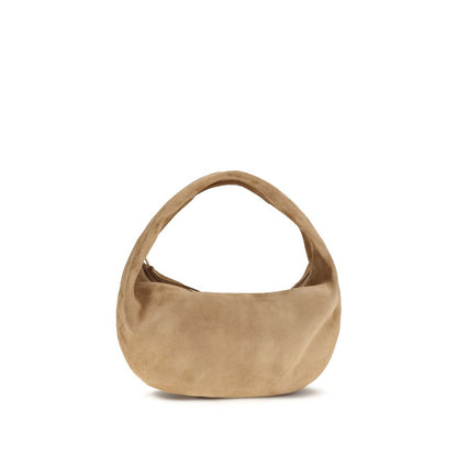 Khaite Beige Kalbsleder Bos Taurus Schultertasche