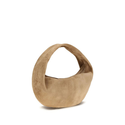 Khaite Beige Kalbsleder Bos Taurus Schultertasche