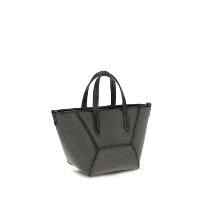 Brunello Cucinelli Schwarze Bos Taurus Kalbsleder Schultertasche
