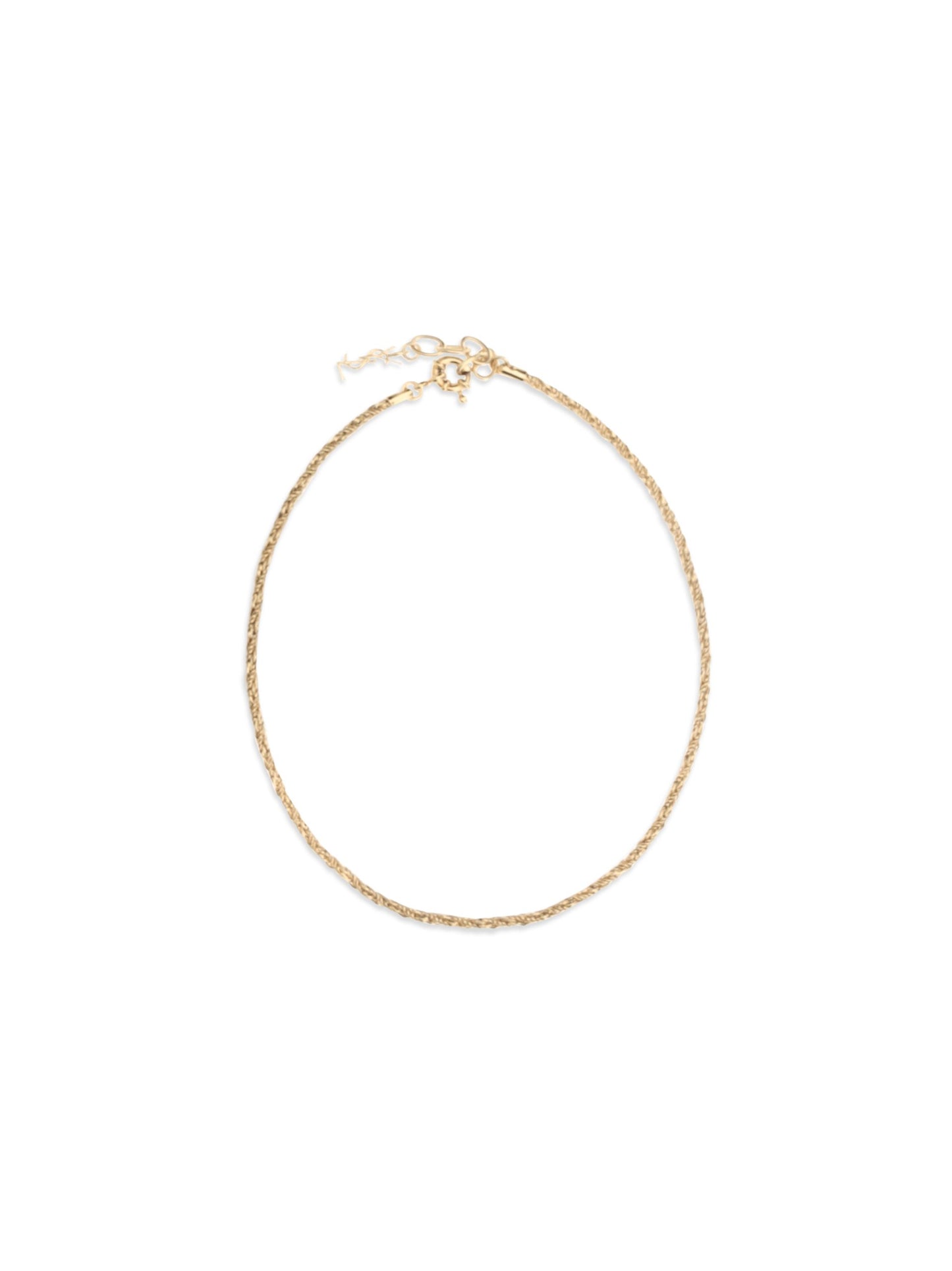 Saint Laurent Goldfarbene Halskette