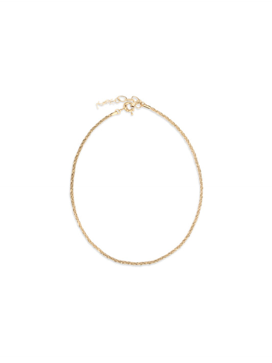 Saint Laurent Goldfarbene Halskette