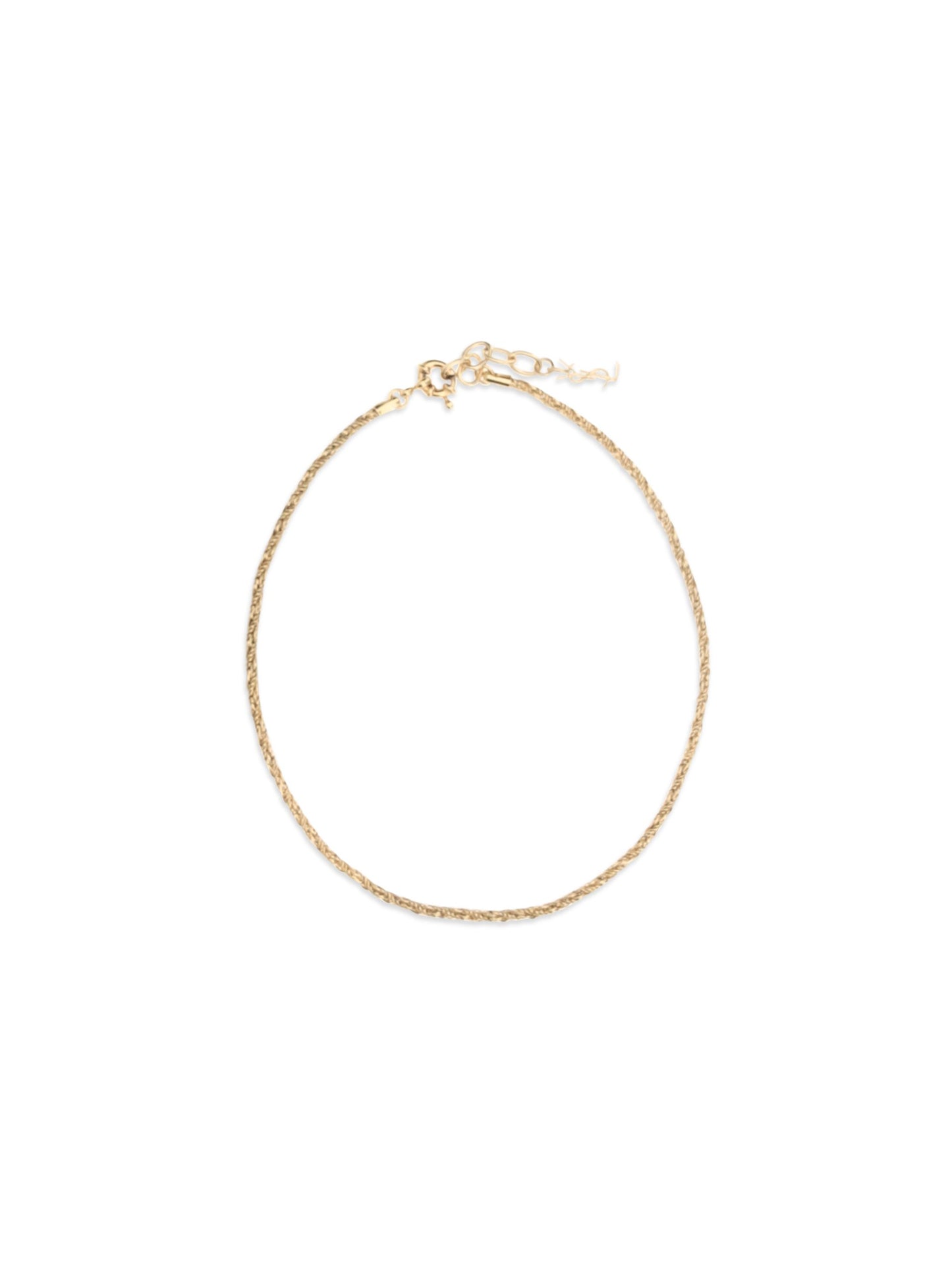 Saint Laurent Goldfarbene Halskette