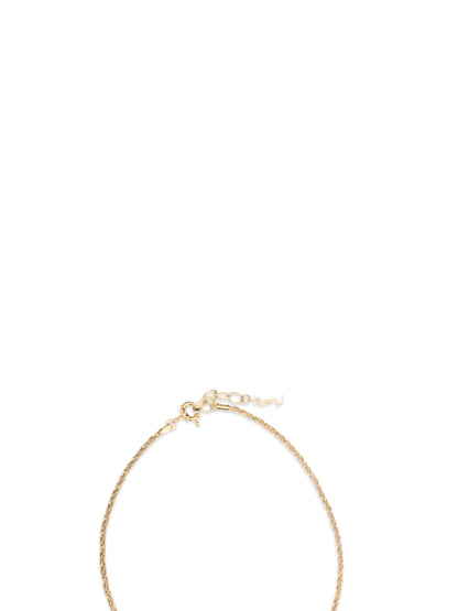 Saint Laurent Goldfarbene Halskette