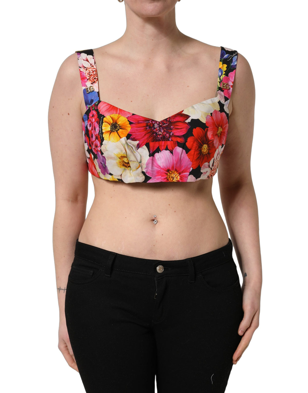 Dolce & Gabbana Multicolor Cotton Tank Top