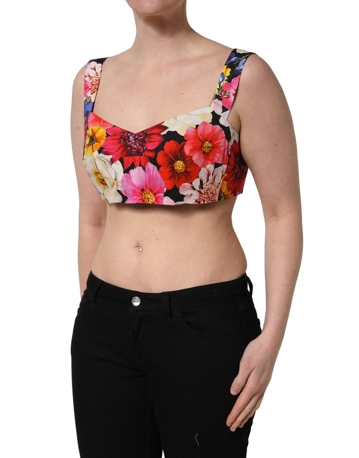 Dolce & Gabbana Multicolor Cotton Tank Top
