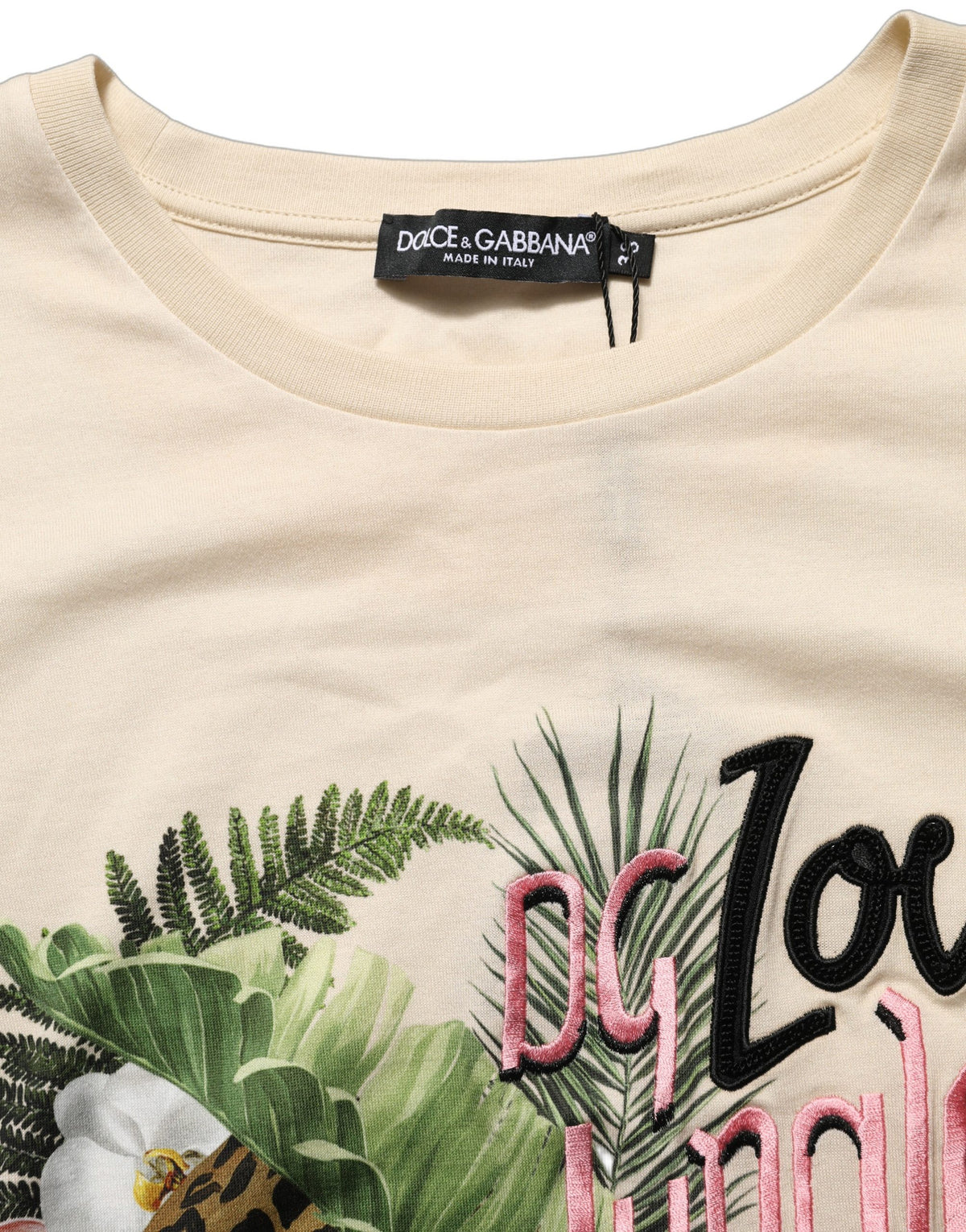 Dolce & Gabbana Beige Cotton T-Shirt