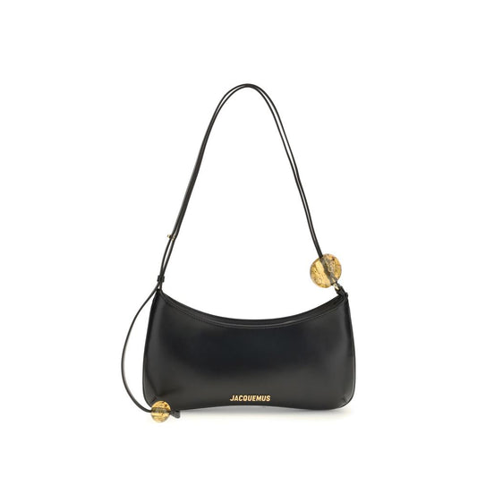 Jacquemus Schwarze Bos Taurus Kalbsleder Schultertasche