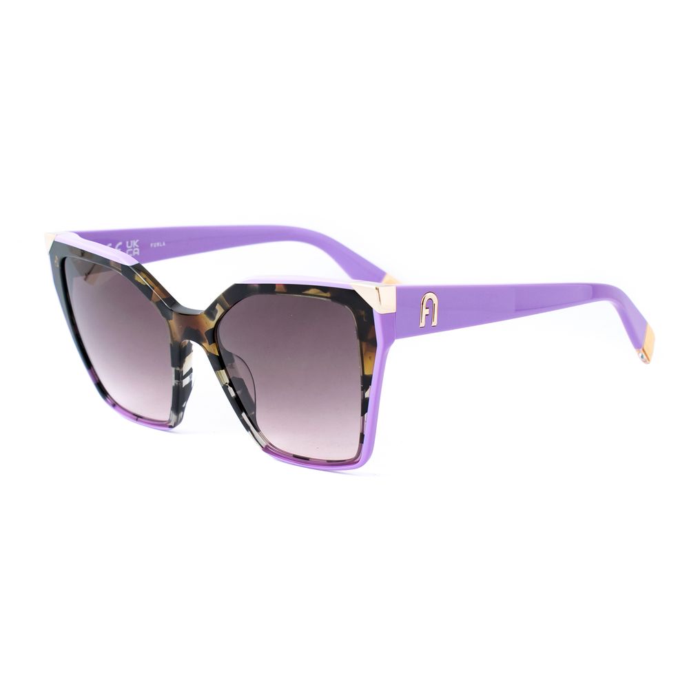 Furla Braune Sonnenbrille aus Acetat