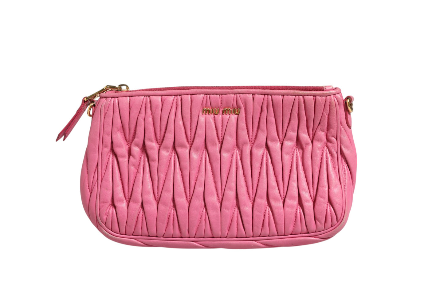 Miu Miu Matelassé Leder Schultertasche