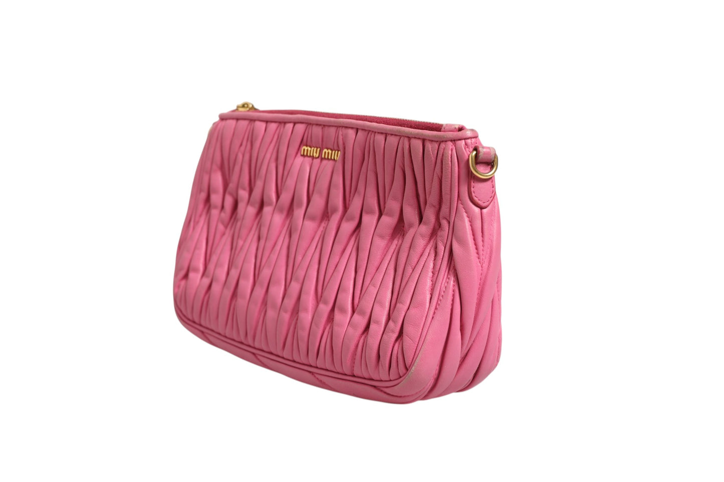 Miu Miu Matelassé Leder Schultertasche