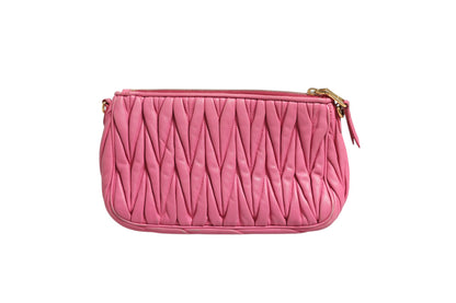 Miu Miu Matelassé Leder Schultertasche