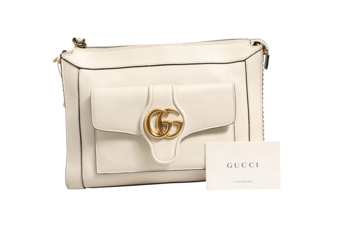 Gucci Arli Small Crossbody Bag Weißes Leder