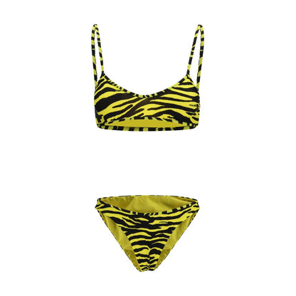 The Attico Grüner Polyamid-Bikini