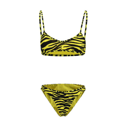 The Attico Grüner Polyamid-Bikini