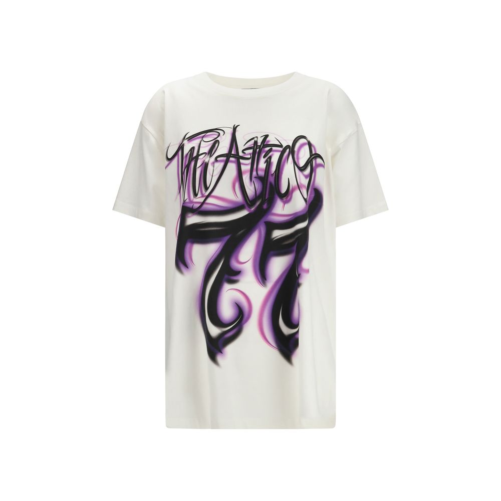 The Attico Weißes Baumwoll-T-Shirt