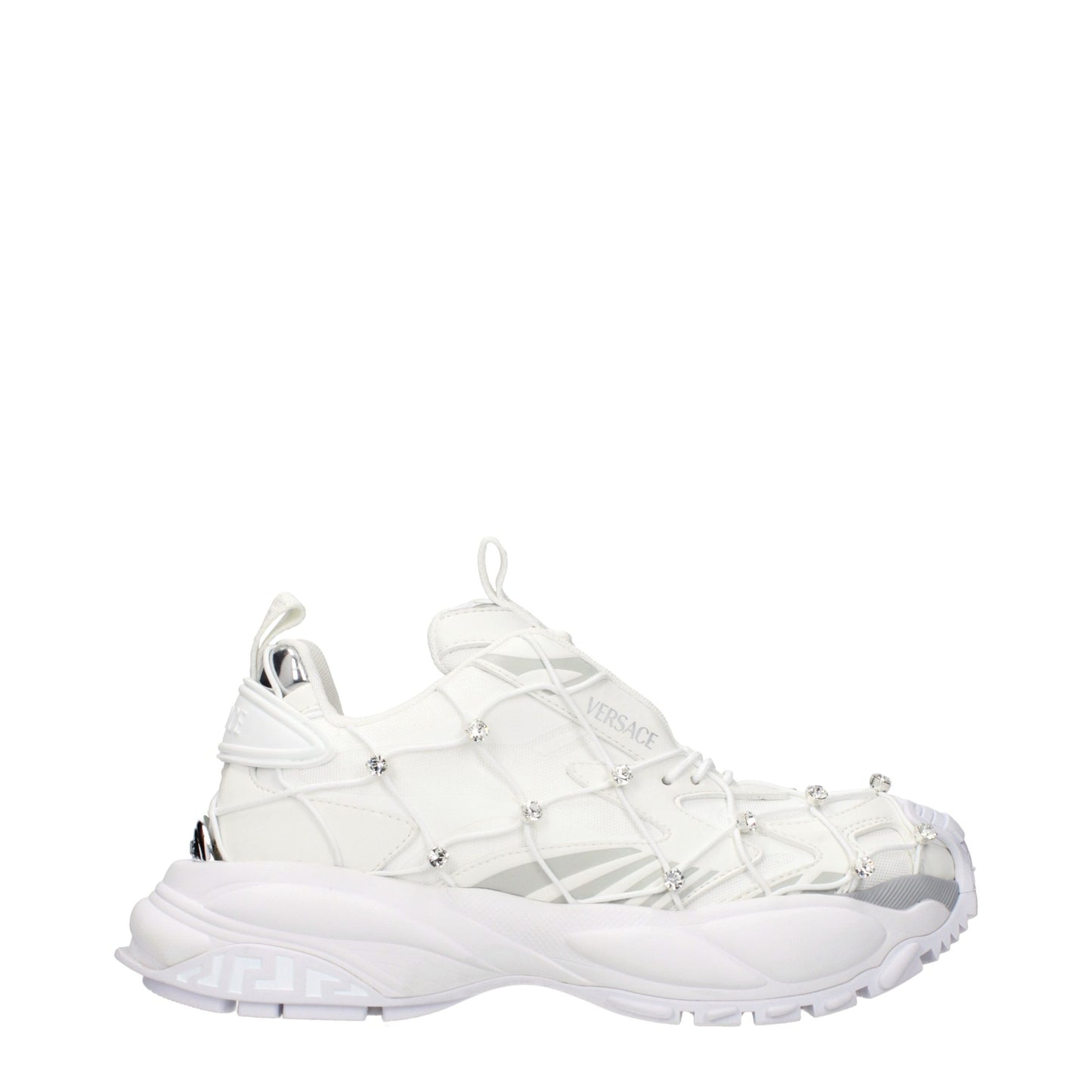 Versace Weiße Stoff-Sneaker