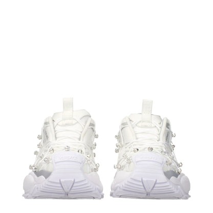 Versace Weiße Stoff-Sneaker