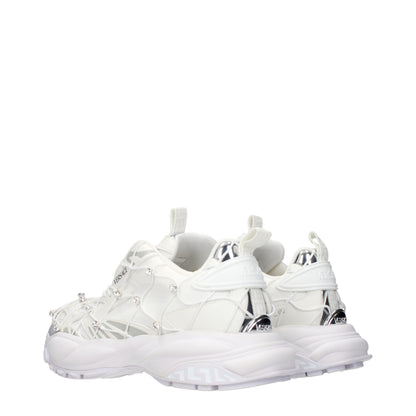 Versace Weiße Stoff-Sneaker