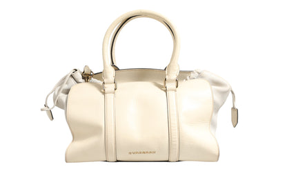 Burberry Große Tote Bag aus Chalk White Leder