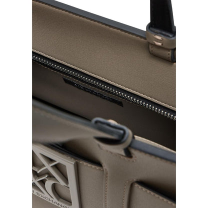 Armani Exchange Beige Kunstleder Handtasche