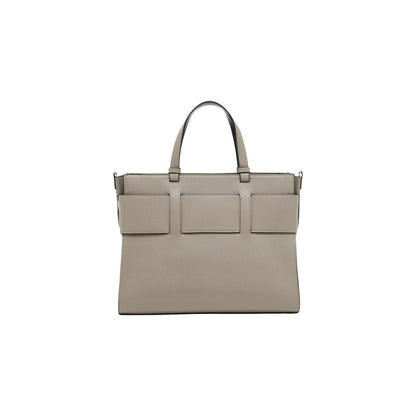 Armani Exchange Beige Kunstleder Handtasche