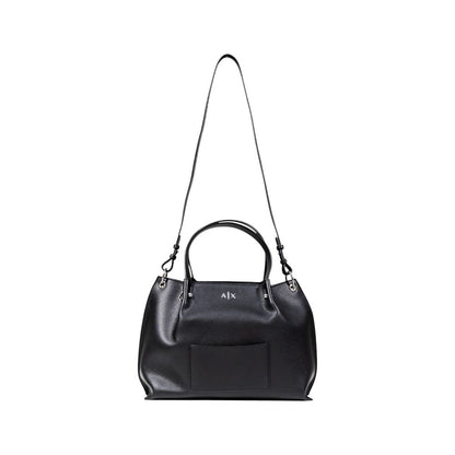 Armani Exchange Schwarze Handtasche aus Polyester