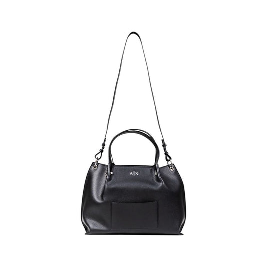 Armani Exchange Schwarze Handtasche aus Polyester