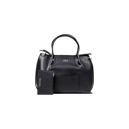 Armani Exchange Schwarze Handtasche aus Polyester