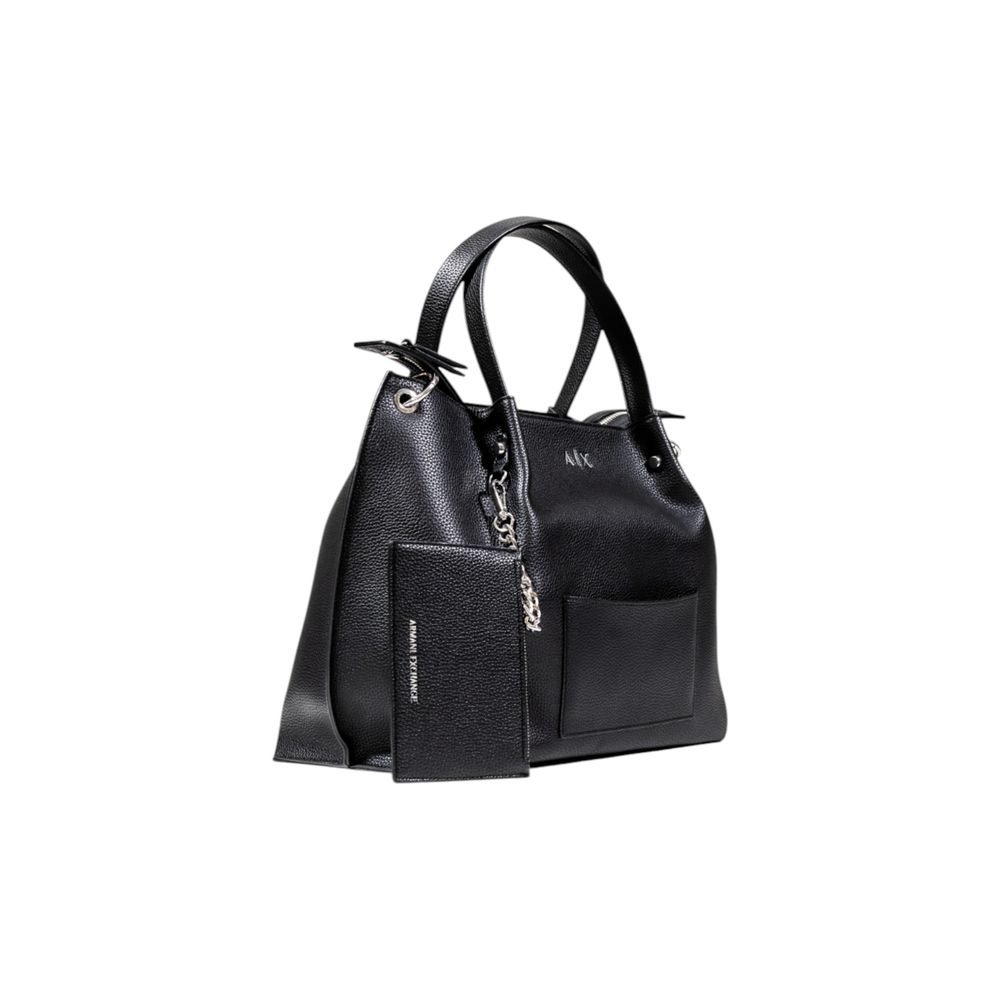 Armani Exchange Schwarze Handtasche aus Polyester