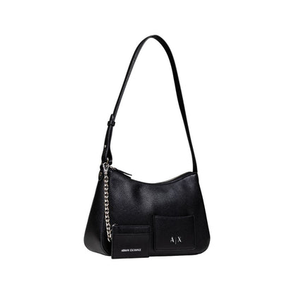 Armani Exchange Schwarze Handtasche aus Polyester