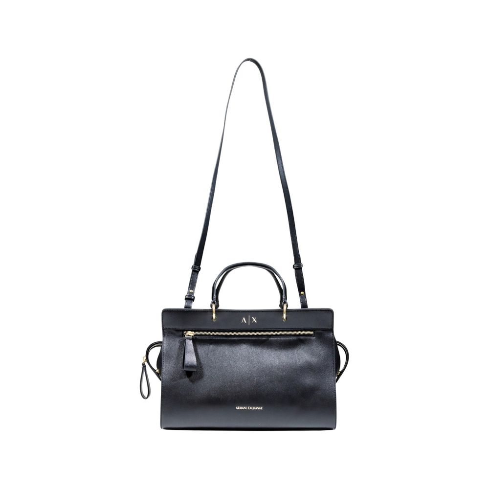 Armani Exchange Schwarze Handtasche aus Polyester
