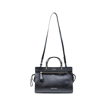 Armani Exchange Schwarze Handtasche aus Polyester