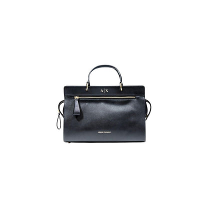 Armani Exchange Schwarze Handtasche aus Polyester