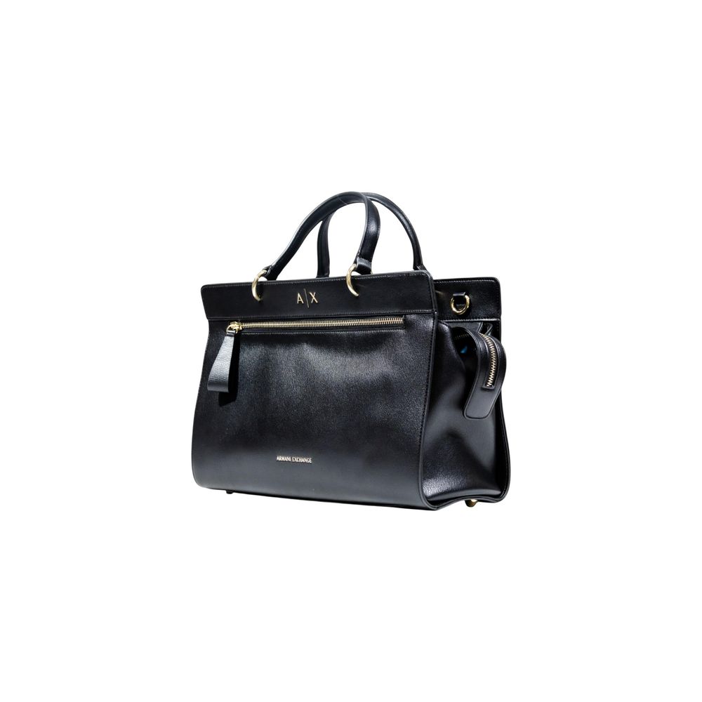 Armani Exchange Schwarze Handtasche aus Polyester