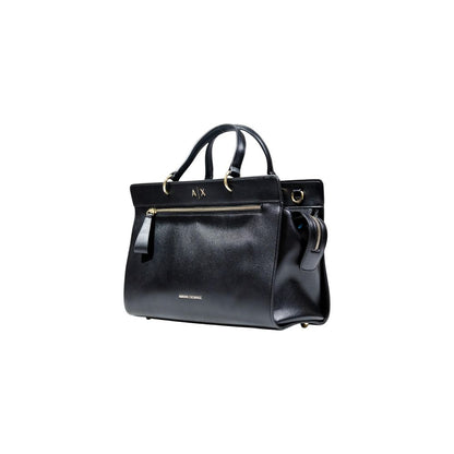 Armani Exchange Schwarze Handtasche aus Polyester