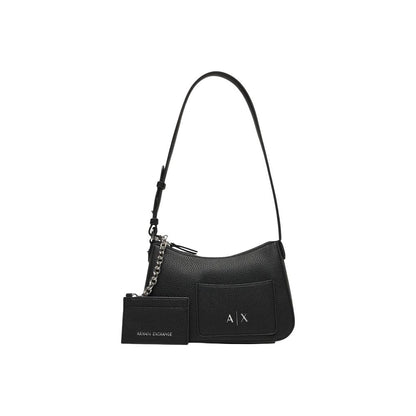 Armani Exchange Schwarze Handtasche aus Polyester