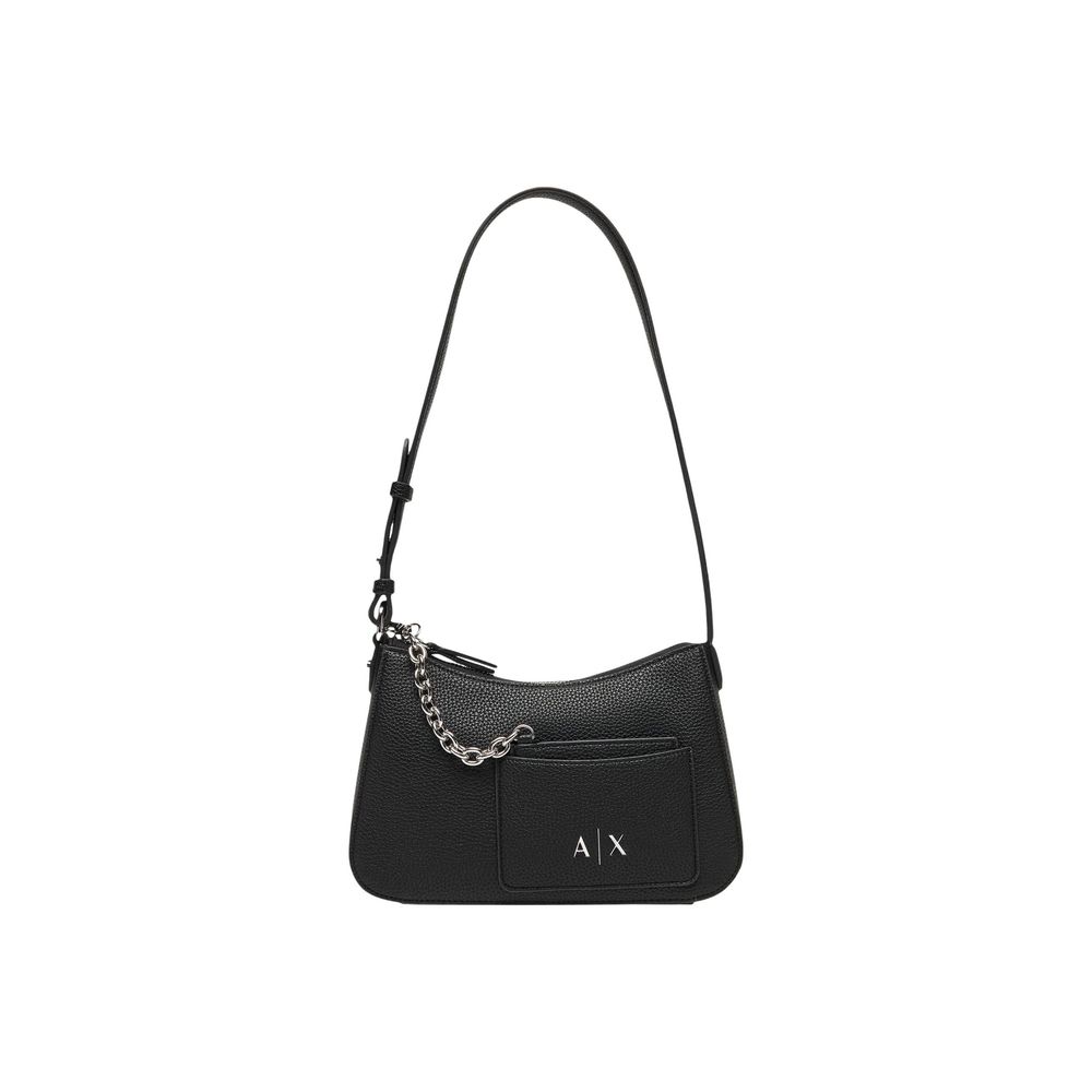 Armani Exchange Schwarze Handtasche aus Polyester