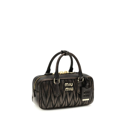 Miu Miu Schultertasche aus braunem Lammleder Ovis Aries Aries